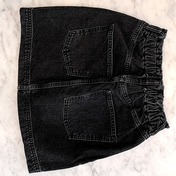 NWT Topshop black denim mini skirt size 2 - Picture 6 of 9